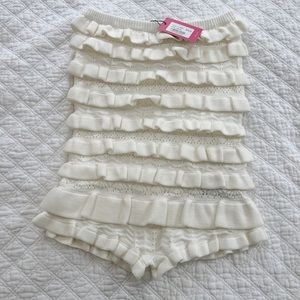BRAND NEW WITH TAGS Edikted White Ruffle Romper